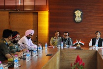 The Governor of Arunachal Pradesh Shri JP Rajkhowa chaired a high-level meeting to review the road communication in the State at Raj Bhawan, Itanagar on 23rd July 2015